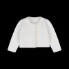 Cardigan da bambina in 100% cotone.