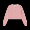 Cardigan da bambina in cotone con lurex