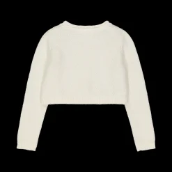 Cardigan da bambina in cotone con paillettes