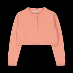Cardigan da bambina in cotone con lurex