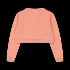 Cardigan da bambina in cotone con lurex
