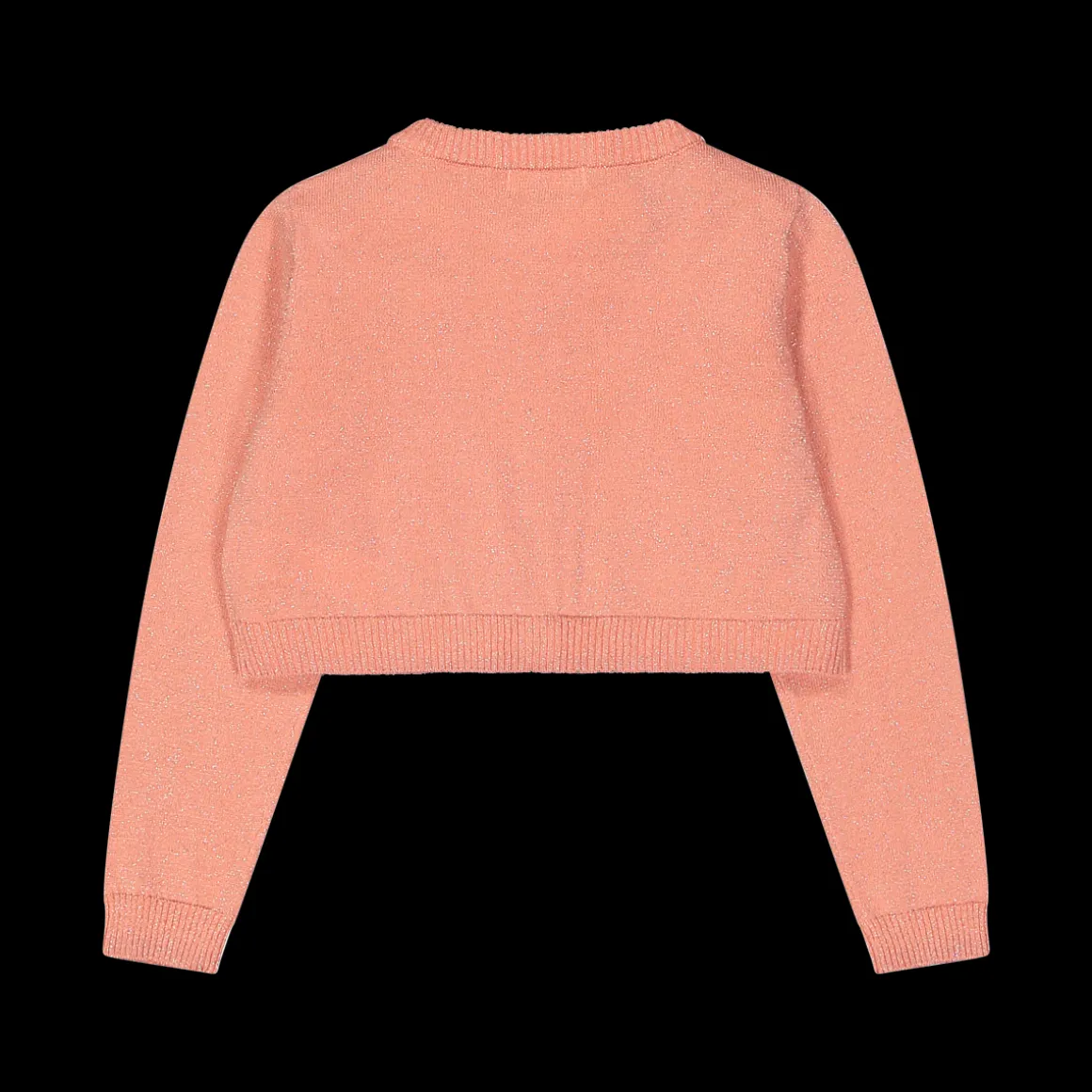 Cardigan da bambina in cotone con lurex