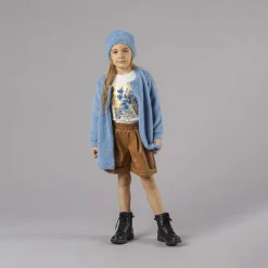 Cardigan effetto pelliccetta per bambina