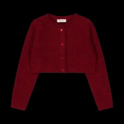 Cardigan in tricot con paillettes per bambina