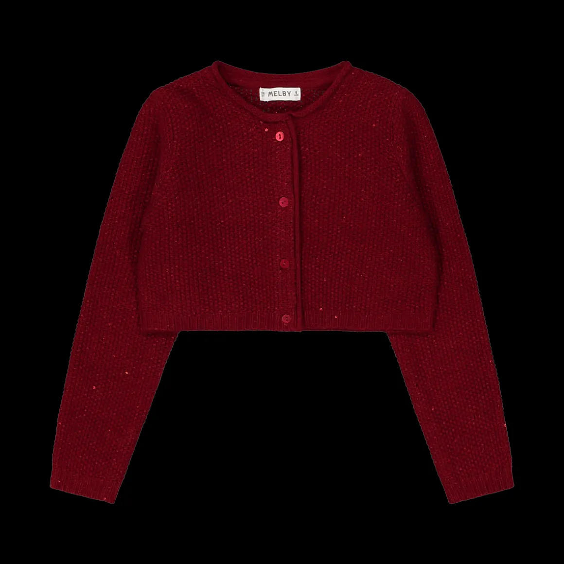 Cardigan in tricot con paillettes per bambina