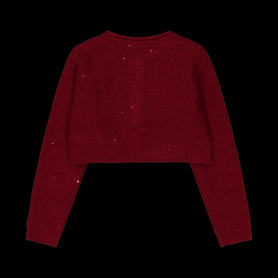 Cardigan in tricot con paillettes per bambina