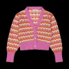Cardigan in tricot rigato per bambina