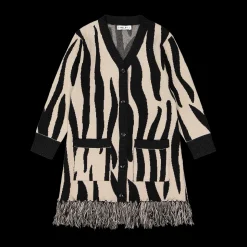 Cardigan jacquard animalier bambina