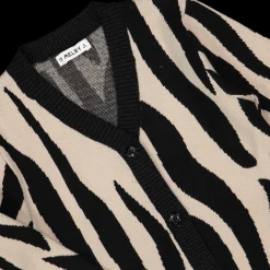 Cardigan jacquard animalier bambina