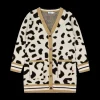 Cardigan lungo da bambina in tricot