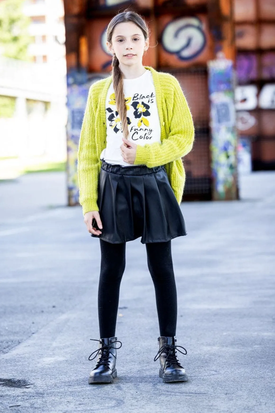 Cardigan misto lana per ragazza