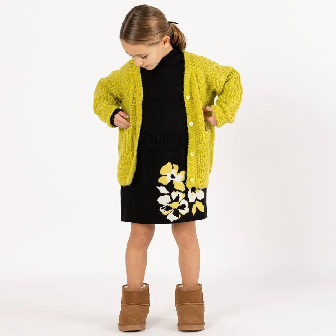 Cardigan misto lana per ragazza