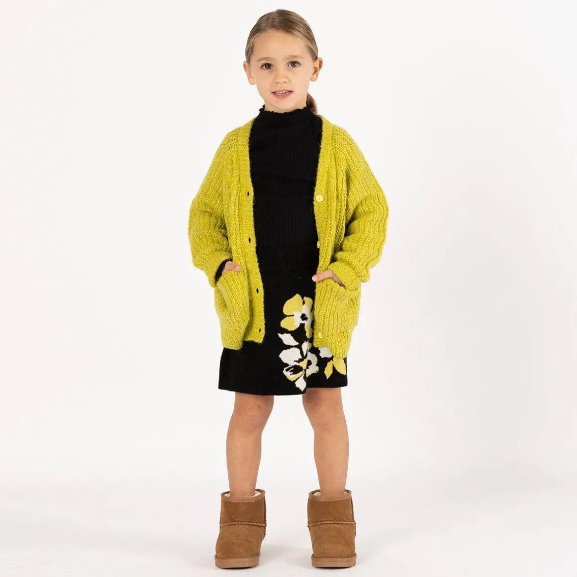 Cardigan misto lana per ragazza