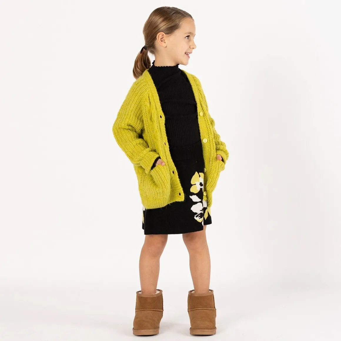 Cardigan misto lana per ragazza