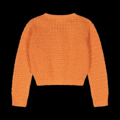 Cardigan tricot da bambina con bottoni