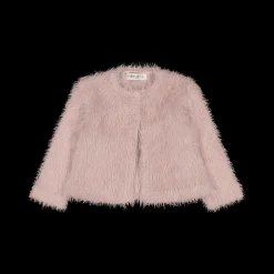 Cardigan tricot effetto pelliccia da bambina