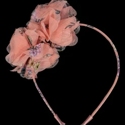 Cerchietto con fiori da bambina