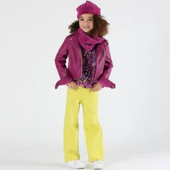Chiodo in ecopelle bambina