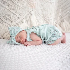 Completino maglia e coulotte in cotone biologico bambina