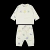 Completo 2 pezzi in felpa biologica stampata da bambino