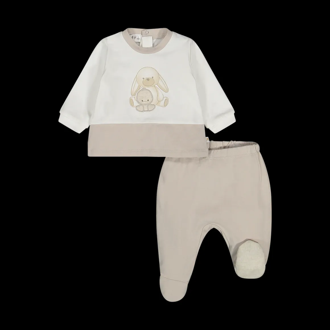 Completo 2 pezzi in jersey per neonato