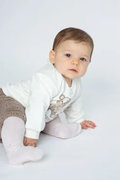 Completo 2 pezzi maglia e shorts per neonata