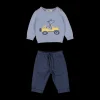 Completo 2 pezzi maglia in tricot + pantalone lungo per neonato