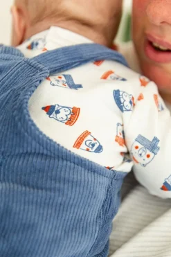 Completo 2 pezzi salopette e maglia per neonato