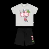 Completo a tema baby Supereroi per neonato