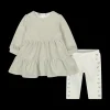 Completo abito e leggings da bambina