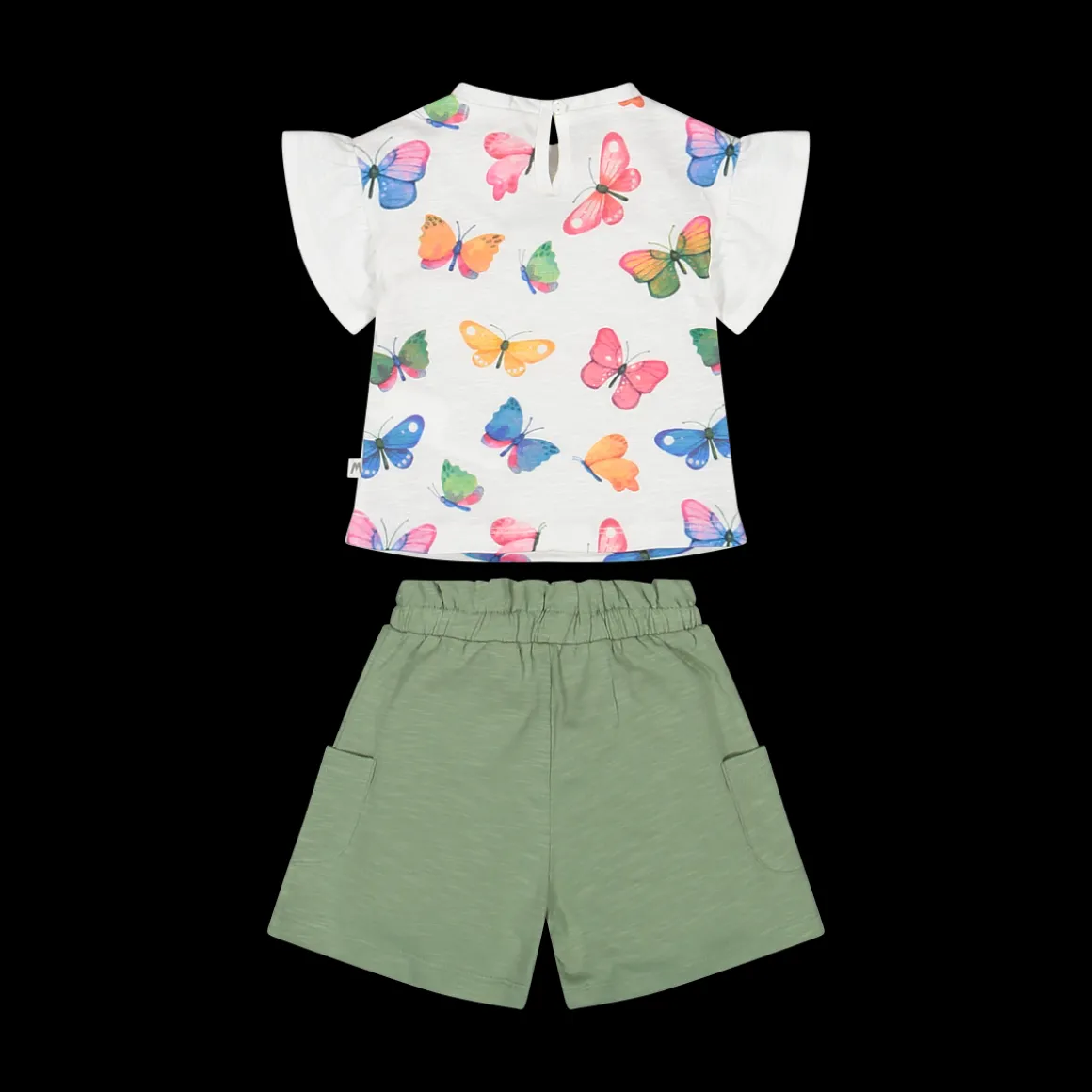 Completo con farfalle per bambina