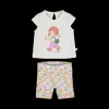 Completo con pantalone cislista per neonata