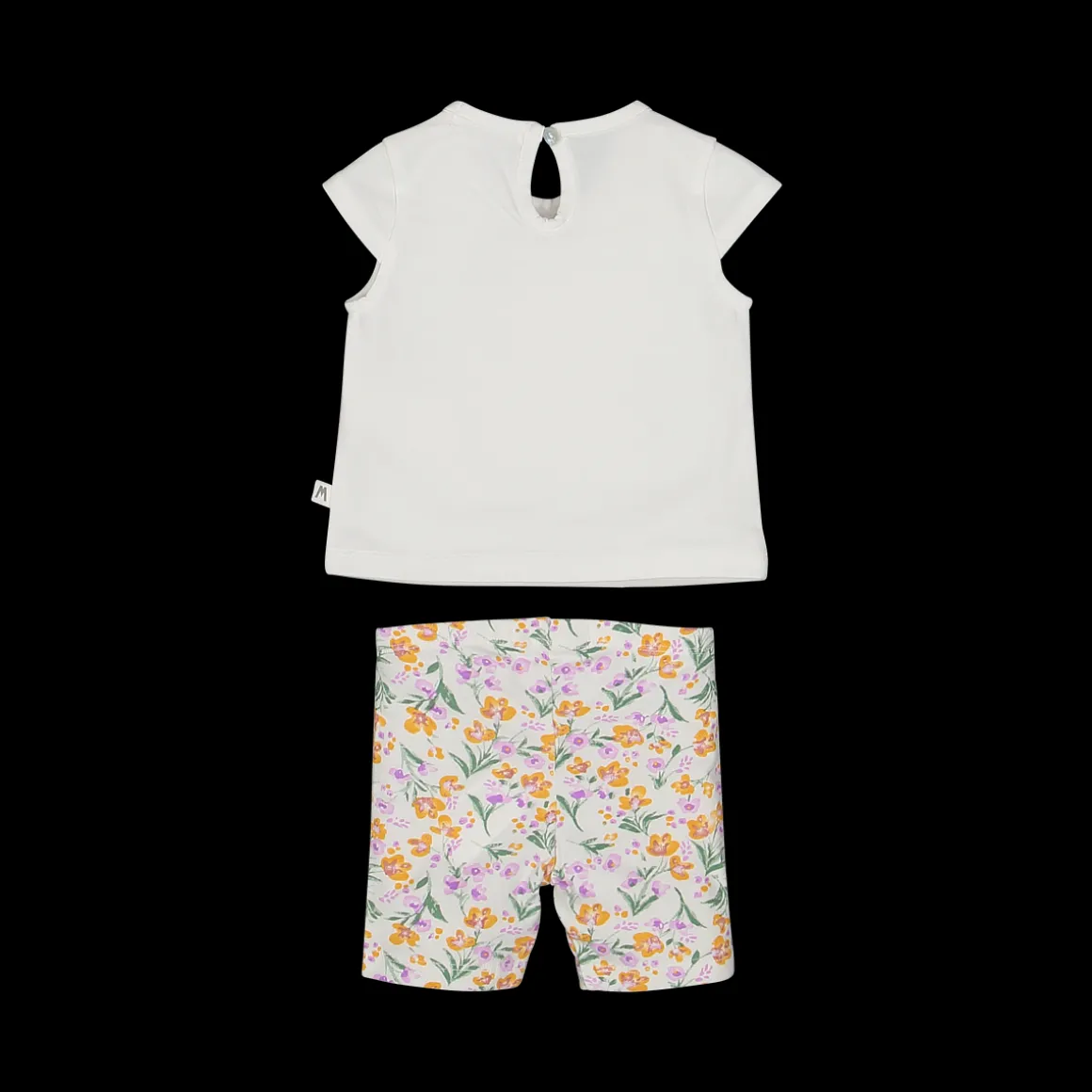 Completo con pantalone cislista per neonata