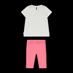 Completo con pantalone ciclista per neonata