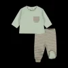Completo con piede newborn in cotone bio