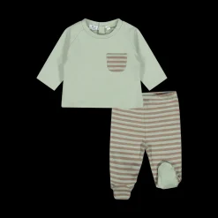 Completo con piede newborn in cotone bio