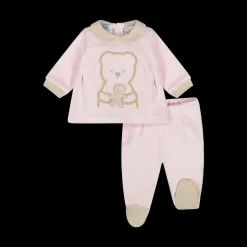 Completo con piede newborn in ciniglia