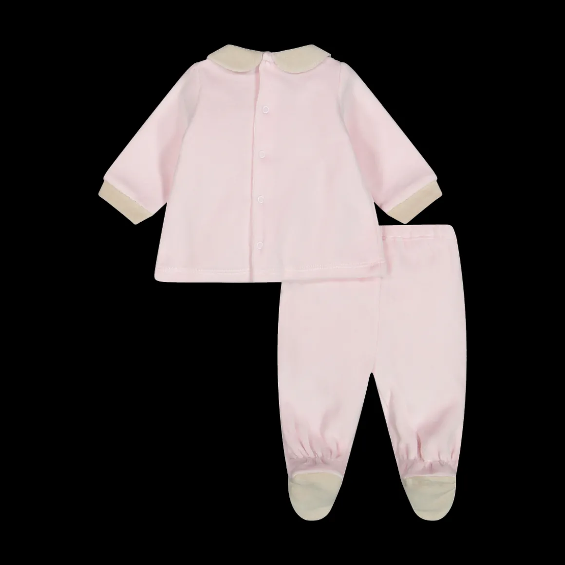 Completo con piede newborn in ciniglia