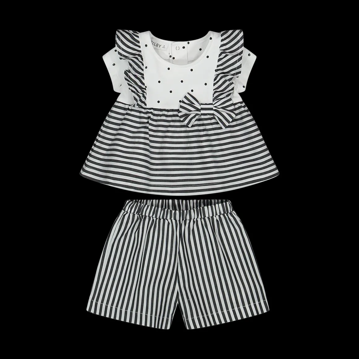 Completo corto due pezzi bambina.