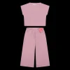 Completo elegante in jersey lurex bambina