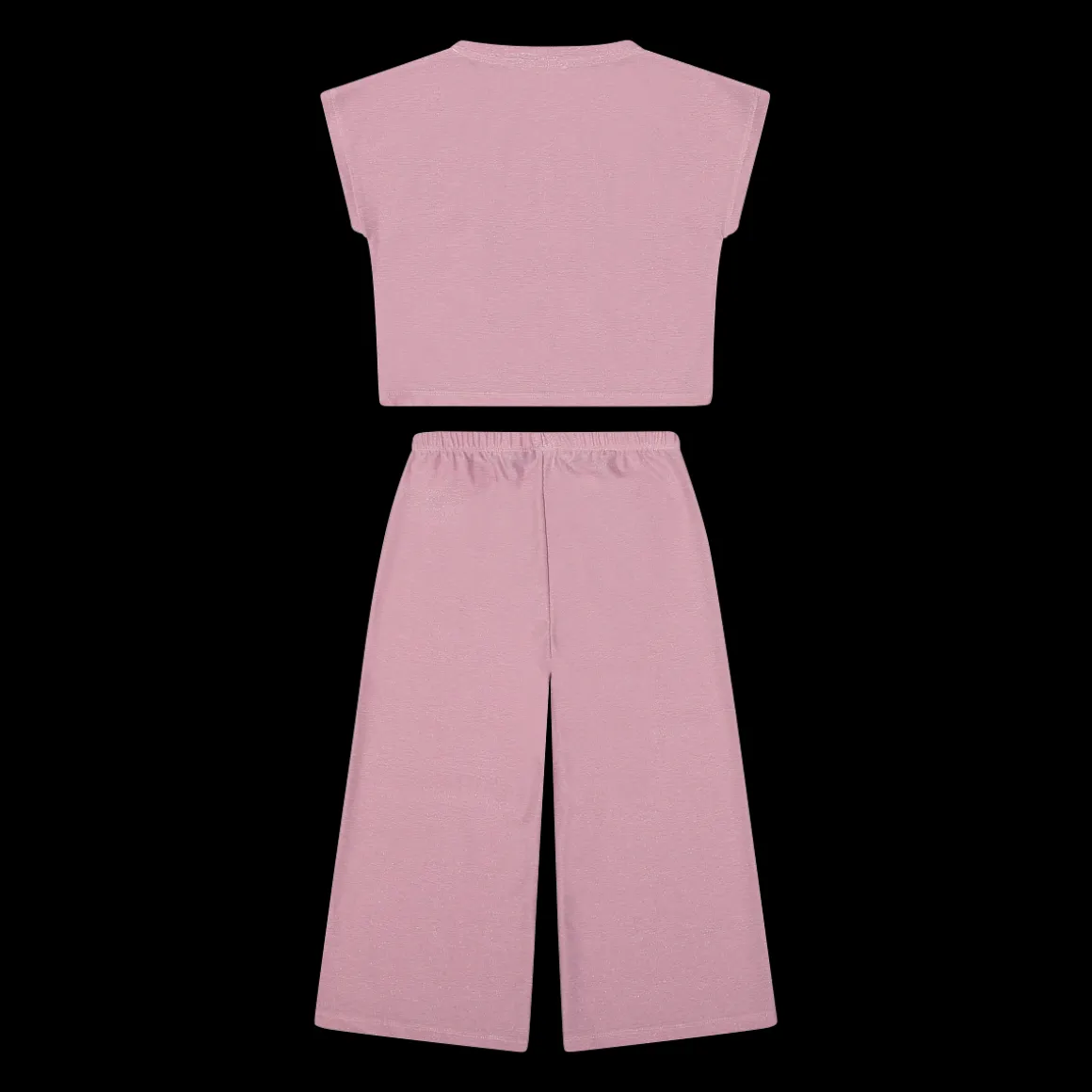 Completo elegante in jersey lurex bambina