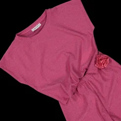 Completo elegante in jersey lurex bambina