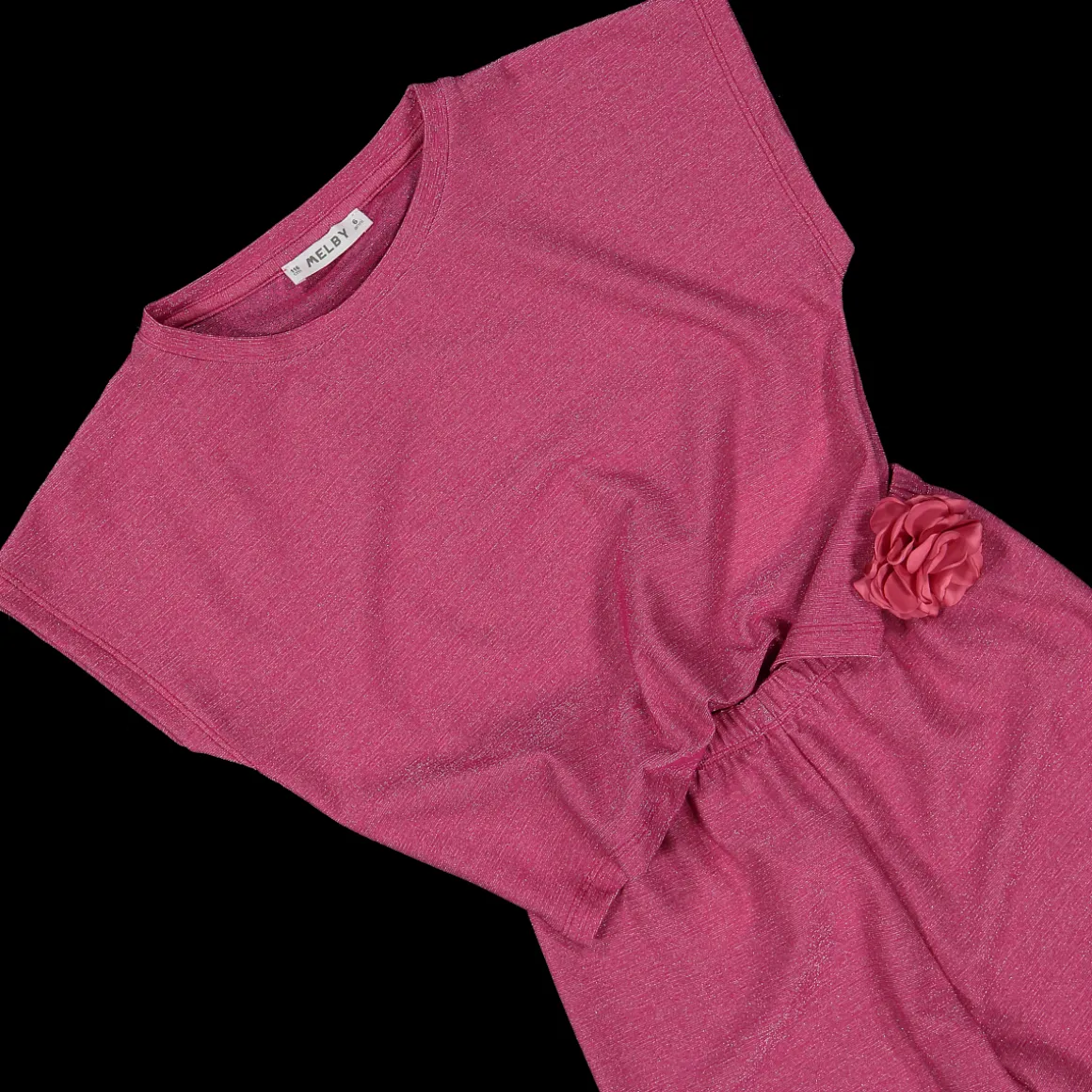 Completo elegante in jersey lurex bambina