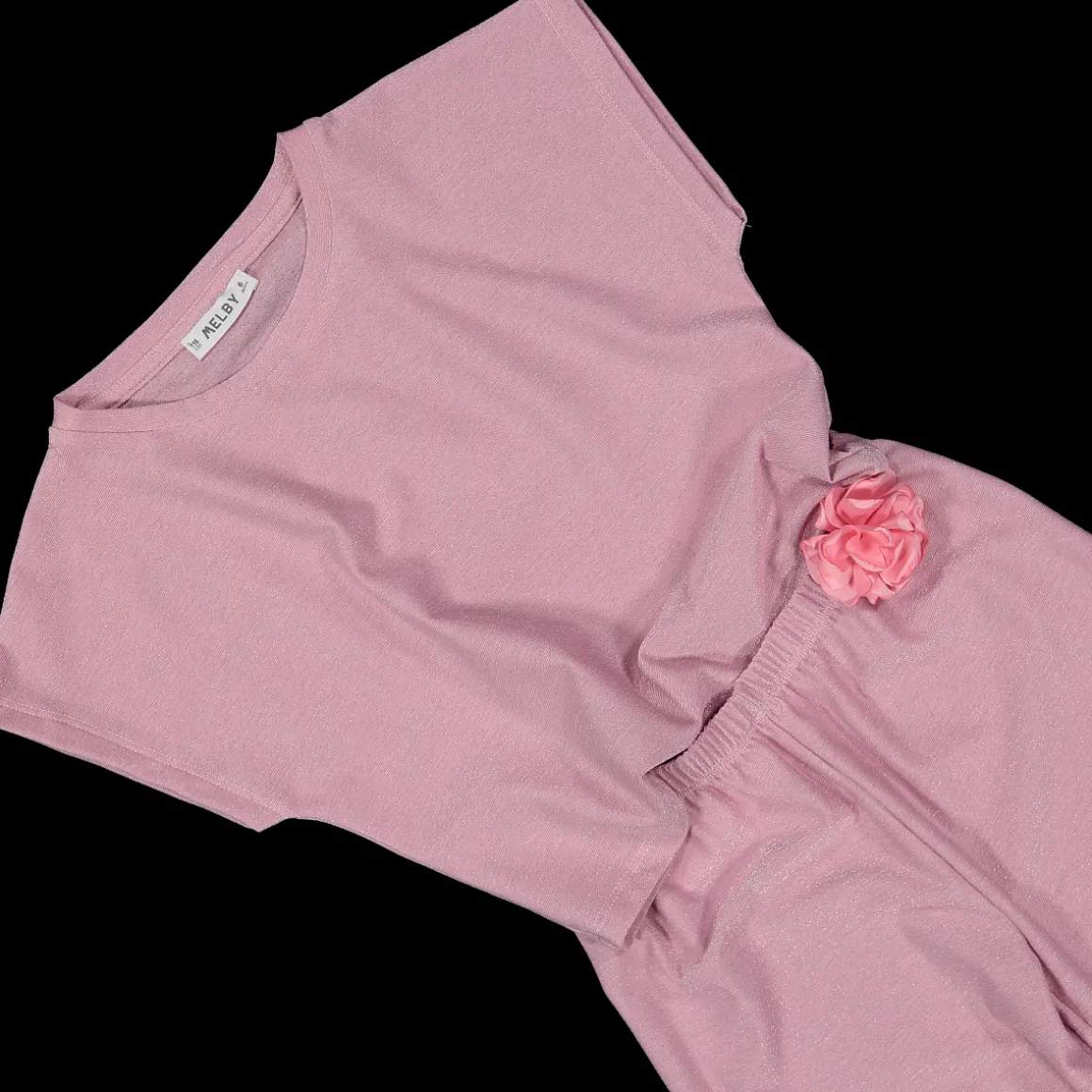 Completo elegante in jersey lurex bambina
