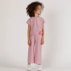 Completo elegante in jersey lurex bambina