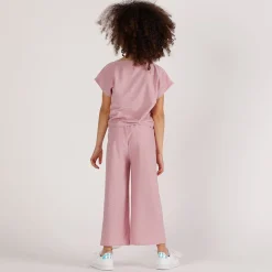 Completo elegante in jersey lurex bambina