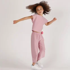 Completo elegante in jersey lurex bambina