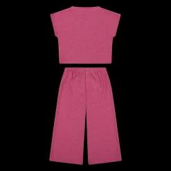 Completo elegante in jersey lurex bambina