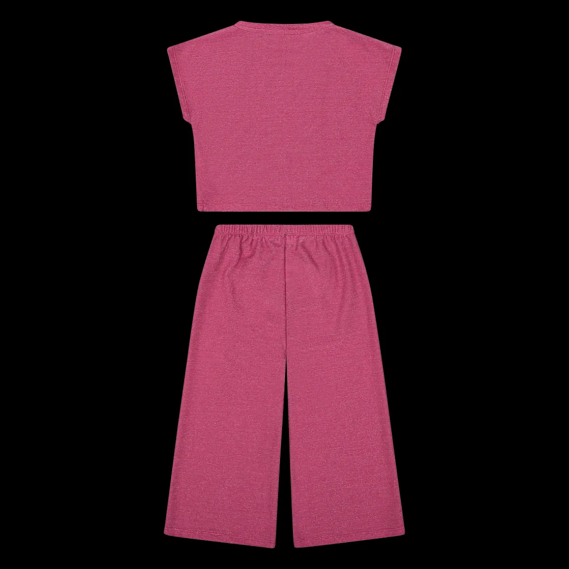 Completo elegante in jersey lurex bambina