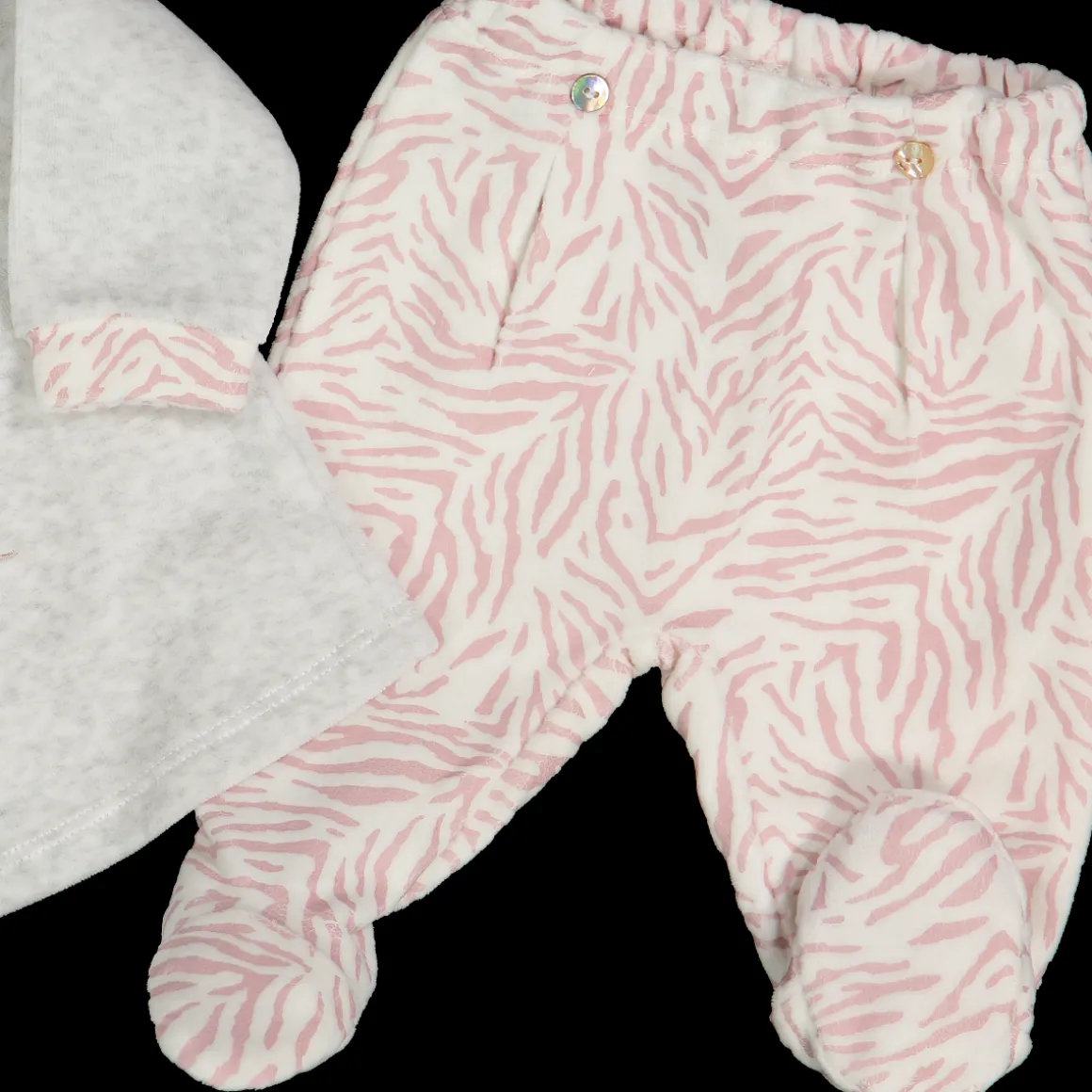 Completo in ciniglia soft neonata